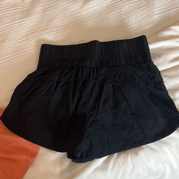 Joy Lab high rise shorts - orange/coral and black - Picture 5 of 7